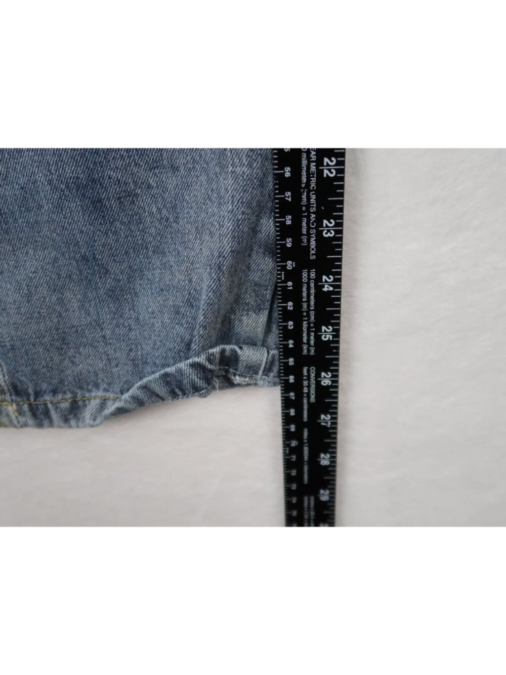 ✨3/$30 XS Barrel Leg Wide Vintage Wash Denim Jeans High Rise - Picture 4 of 6